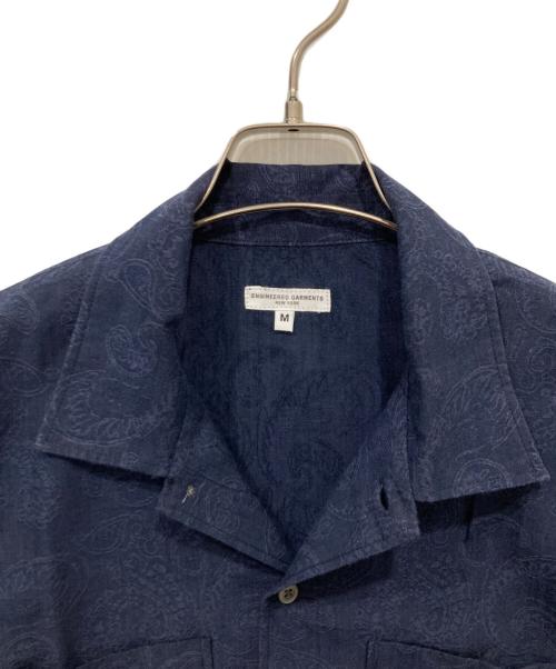 Engineered Garments（エンジニアド ガーメンツ）Engineered Garments (エンジニアド ガーメンツ) コットンリネンペイズリーシャツ ネイビー サイズ:Mの古着・服飾アイテム