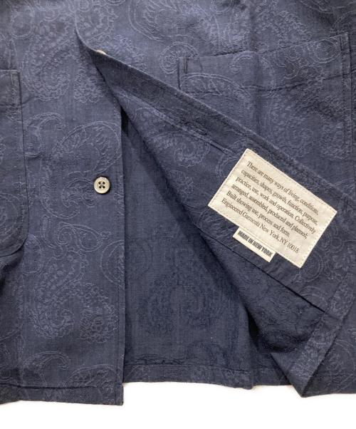 Engineered Garments（エンジニアド ガーメンツ）Engineered Garments (エンジニアド ガーメンツ) コットンリネンペイズリーシャツ ネイビー サイズ:Mの古着・服飾アイテム
