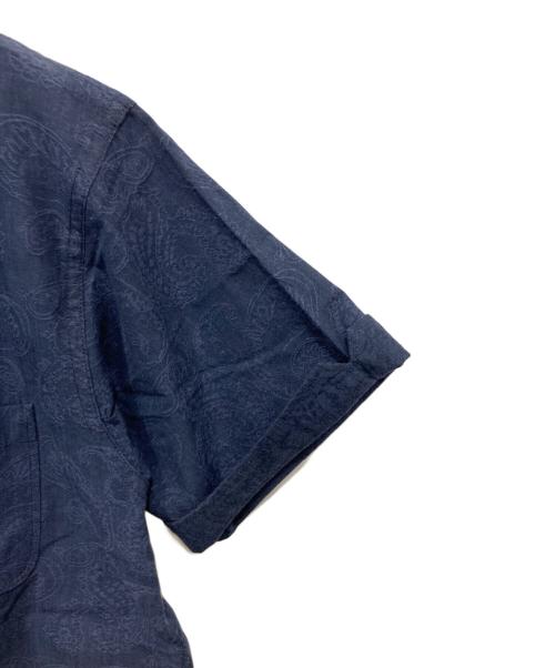 Engineered Garments（エンジニアド ガーメンツ）Engineered Garments (エンジニアド ガーメンツ) コットンリネンペイズリーシャツ ネイビー サイズ:Mの古着・服飾アイテム
