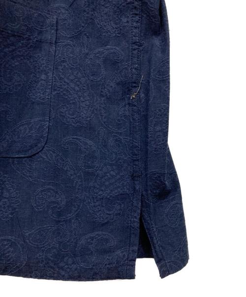 Engineered Garments（エンジニアド ガーメンツ）Engineered Garments (エンジニアド ガーメンツ) コットンリネンペイズリーシャツ ネイビー サイズ:Mの古着・服飾アイテム