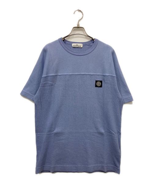 STONE ISLAND（ストーンアイランド）STONE ISLAND (ストーンアイランド) 半袖カットソー ブルー サイズ:Lの古着・服飾アイテム