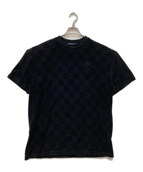 LOUIS VUITTON（ルイ ヴィトン）LOUIS VUITTON (ルイ ヴィトン) ダミエフレンチテリーコットンTシャツ ブラック サイズ:XLの古着・服飾アイテム