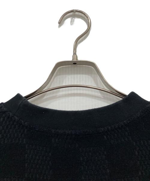 LOUIS VUITTON（ルイ ヴィトン）LOUIS VUITTON (ルイ ヴィトン) ダミエフレンチテリーコットンTシャツ ブラック サイズ:XLの古着・服飾アイテム