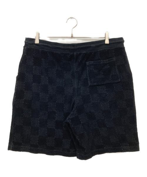 LOUIS VUITTON（ルイ ヴィトン）LOUIS VUITTON (ルイ ヴィトン) ダミエフレンチテリー コットンショーツ ブラック サイズ:Lの古着・服飾アイテム