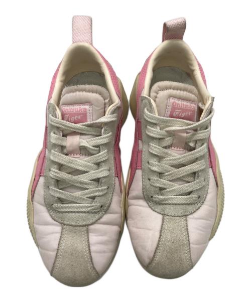 Onitsuka Tiger（オニツカタイガー）Onitsuka Tiger (オニツカタイガー) ACROMOUNT ベージュ×ピンク サイズ:23ｃｍの古着・服飾アイテム