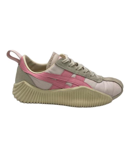 Onitsuka Tiger（オニツカタイガー）Onitsuka Tiger (オニツカタイガー) ACROMOUNT ベージュ×ピンク サイズ:23ｃｍの古着・服飾アイテム