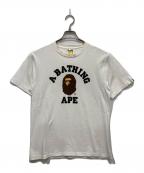 BAPE BY A BATHING APEベイプバイアベイシングエイプ）の古着「プリントTシャツ」｜ホワイト