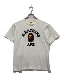 BAPE BY A BATHING APE（ベイプバイアベイシングエイプ）の古着「プリントTシャツ」｜ホワイト