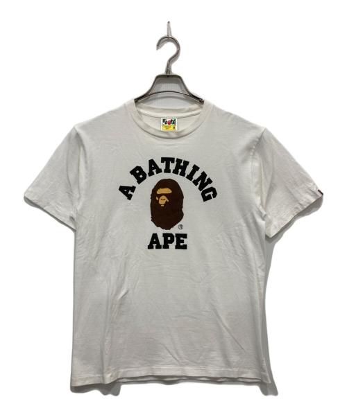 BAPE BY A BATHING APE（ベイプバイアベイシングエイプ）BAPE BY A BATHING APE (ベイプバイアベイシングエイプ) プリントTシャツ ホワイト サイズ:Mの古着・服飾アイテム