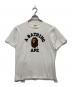 BAPE BY A BATHING APE（ベイプバイアベイシングエイプ）の古着「プリントTシャツ」｜ホワイト