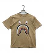BAPE BY A BATHING APEベイプバイアベイシングエイプ）の古着「shark graphic T-shirt」｜ベージュ