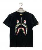 BAPE BY A BATHING APEベイプバイアベイシングエイプ）の古着「shark graphic T-shirt」｜ブラック