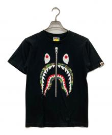 BAPE BY A BATHING APE（ベイプバイアベイシングエイプ）の古着「shark graphic T-shirt」｜ブラック