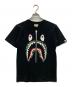 BAPE BY A BATHING APE（ベイプバイアベイシングエイプ）の古着「shark graphic T-shirt」｜ブラック