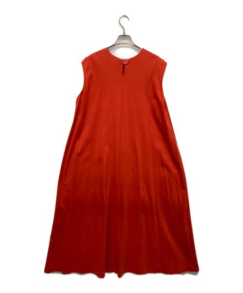 BEARDSLEY（ビアズリー）BEARDSLEY (ビアズリー) ノースリーブワンピース レッド サイズ:FREEの古着・服飾アイテム