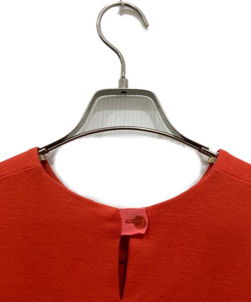 BEARDSLEY（ビアズリー）BEARDSLEY (ビアズリー) ノースリーブワンピース レッド サイズ:FREEの古着・服飾アイテム