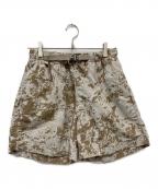 NIKE ACGナイキエーシージー）の古着「TRAIL SHORT AOP」｜グレー×ブラウン
