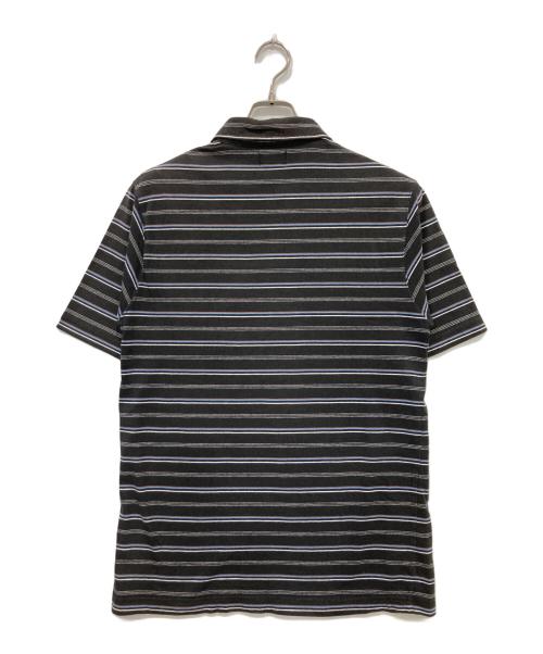 stussy（ステューシー）stussy (ステューシー) 90’sボーダーポロシャツ ブラック サイズ:Mの古着・服飾アイテム