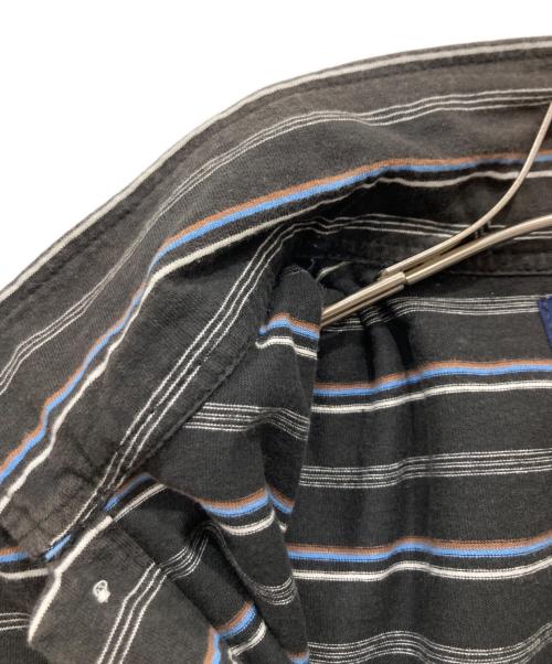 stussy（ステューシー）stussy (ステューシー) 90’sボーダーポロシャツ ブラック サイズ:Mの古着・服飾アイテム