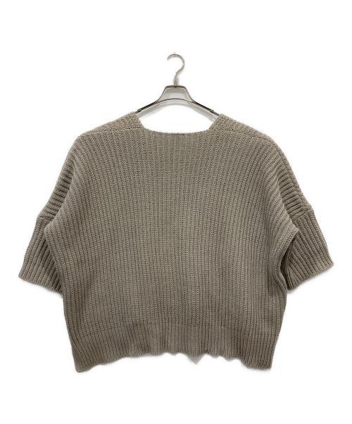 O project（オープロジェクト）O project (オープロジェクト) コットンリネンオーバーサイズニット ベージュ サイズ:FREEの古着・服飾アイテム