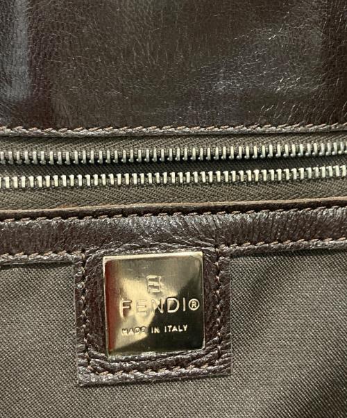 FENDI（フェンディ）FENDI (フェンディ) ハラコトートバッグ アイボリー×ブラック×ブラウンの古着・服飾アイテム