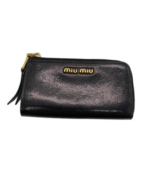 MIU MIU（ミュウミュウ）MIU MIU (ミュウミュウ) コインケース ブラックの古着・服飾アイテム