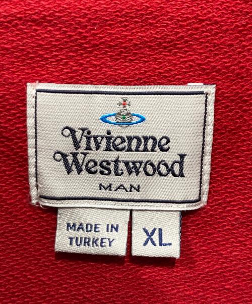 Vivienne Westwood man（ヴィヴィアン ウェストウッド マン）Vivienne Westwood man (ヴィヴィアン ウェストウッド マン) オーブロゴ刺繍スウェット レッド サイズ:XLの古着・服飾アイテム