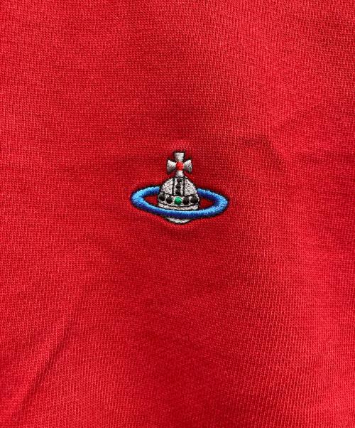 Vivienne Westwood man（ヴィヴィアン ウェストウッド マン）Vivienne Westwood man (ヴィヴィアン ウェストウッド マン) オーブロゴ刺繍スウェット レッド サイズ:XLの古着・服飾アイテム