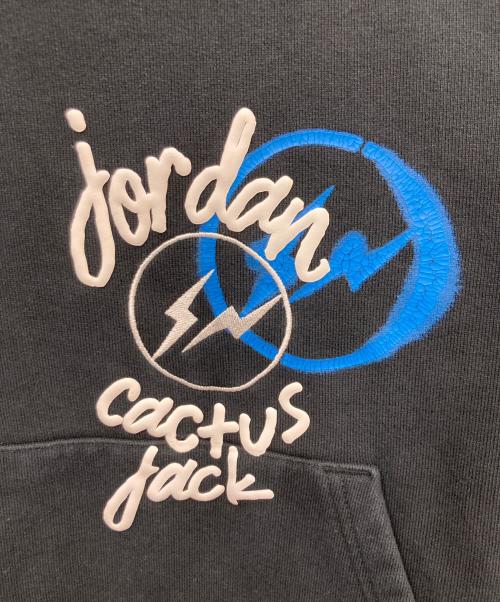 JORDAN（ジョーダン）JORDAN (ジョーダン) TRAVIS SCOTT (トラヴィススコット) FRAGMENTS (フラグメント) プルオーバーパーカー ブラック サイズ:Mの古着・服飾アイテム