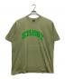 stussy（ステューシー）の古着「アーチロゴプリントTシャツ」｜グリーン