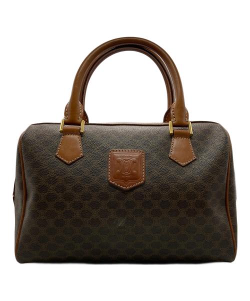 CELINE（セリーヌ）CELINE (セリーヌ) マカダム ミニボストンバッグ ブラウンの古着・服飾アイテム