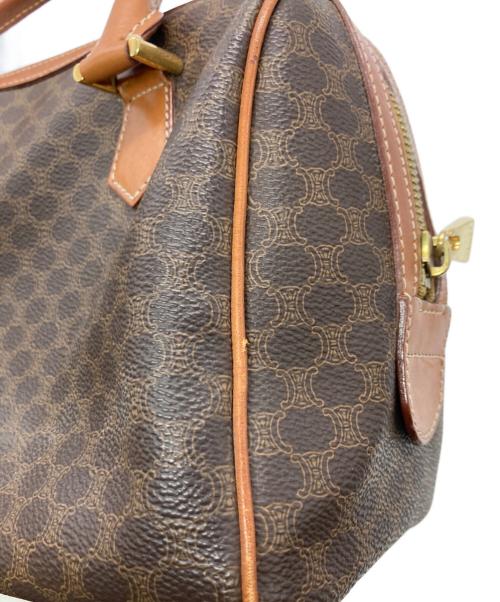 CELINE（セリーヌ）CELINE (セリーヌ) マカダム ミニボストンバッグ ブラウンの古着・服飾アイテム