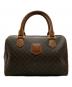 CELINE（セリーヌ）の古着「マカダム ミニボストンバッグ」｜ブラウン