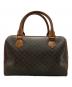 CELINE (セリーヌ) マカダム ミニボストンバッグ ブラウン：25000円