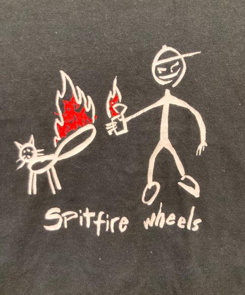 SUPREME（シュプリーム）Supreme (シュプリーム) Spitfire Wheels (スピットファイヤーウィル) Spitfire Cat Tee ブラック サイズ:Mの古着・服飾アイテム