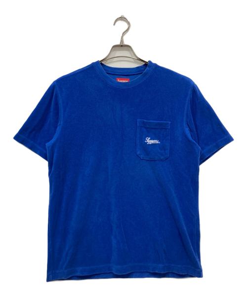 SUPREME（シュプリーム）Supreme (シュプリーム) Terry Pocket Tee ブルー サイズ:Sの古着・服飾アイテム
