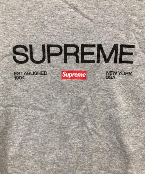 SUPREME（シュプリーム）Supreme (シュプリーム) Est. 1994 Tee グレー サイズ:Mの古着・服飾アイテム
