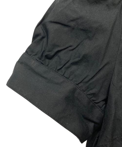BURBERRY BLUE LABEL（バーバリー ブルー レーベル）BURBERRY BLUE LABEL (バーバリー ブルー レーベル) フリルシャツ ブラック サイズ:36の古着・服飾アイテム