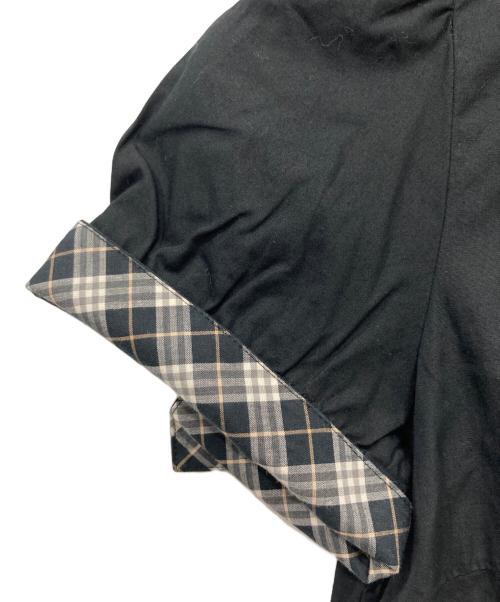 BURBERRY BLUE LABEL（バーバリー ブルー レーベル）BURBERRY BLUE LABEL (バーバリー ブルー レーベル) フリルシャツ ブラック サイズ:36の古着・服飾アイテム