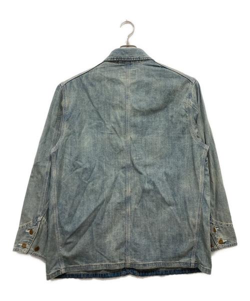 HOUSTON（ヒューストン）HOUSTON (ヒューストン) USAコットンデニムカバーオール インディゴ サイズ:42Rの古着・服飾アイテム