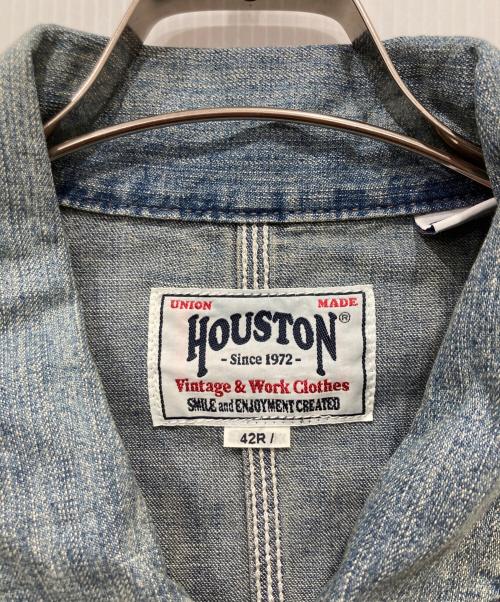 HOUSTON（ヒューストン）HOUSTON (ヒューストン) USAコットンデニムカバーオール インディゴ サイズ:42Rの古着・服飾アイテム