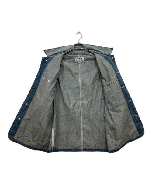 HOUSTON（ヒューストン）HOUSTON (ヒューストン) USAコットンデニムカバーオール インディゴ サイズ:42Rの古着・服飾アイテム
