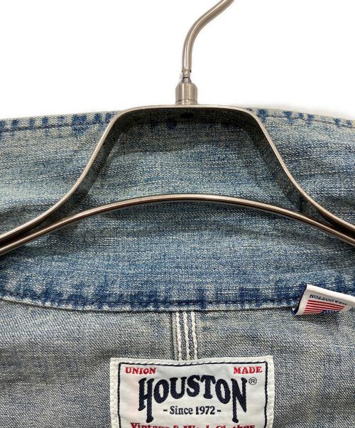 HOUSTON（ヒューストン）HOUSTON (ヒューストン) USAコットンデニムカバーオール インディゴ サイズ:42Rの古着・服飾アイテム