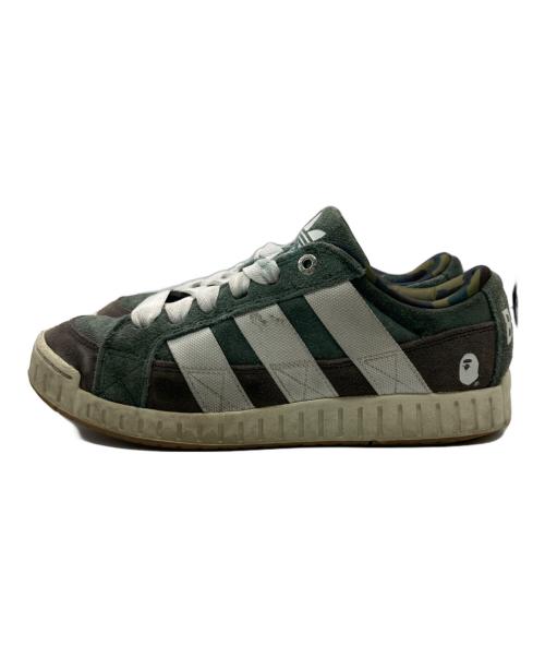 adidas（アディダス）adidas (アディダス) A BATHING APE (アベイシングエイプ) Lawsuit N BAPE 1st Camo グリーン サイズ:27の古着・服飾アイテム