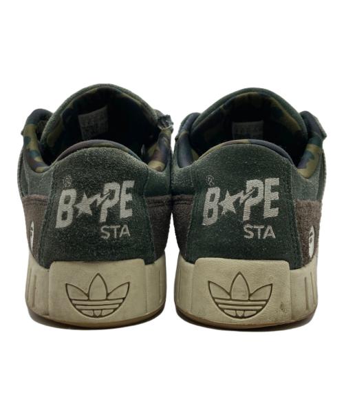 adidas（アディダス）adidas (アディダス) A BATHING APE (アベイシングエイプ) Lawsuit N BAPE 1st Camo グリーン サイズ:27の古着・服飾アイテム