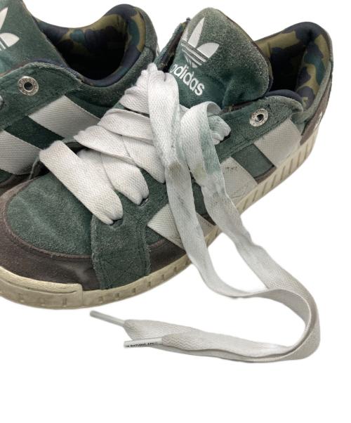 adidas（アディダス）adidas (アディダス) A BATHING APE (アベイシングエイプ) Lawsuit N BAPE 1st Camo グリーン サイズ:27の古着・服飾アイテム