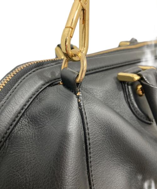 J&M DAVIDSON（ジェイ＆エム デヴィッドソン）J&M DAVIDSON (ジェイ＆エム デヴィッドソン) 2WAYレザーミニボストンバッグ ブラックの古着・服飾アイテム