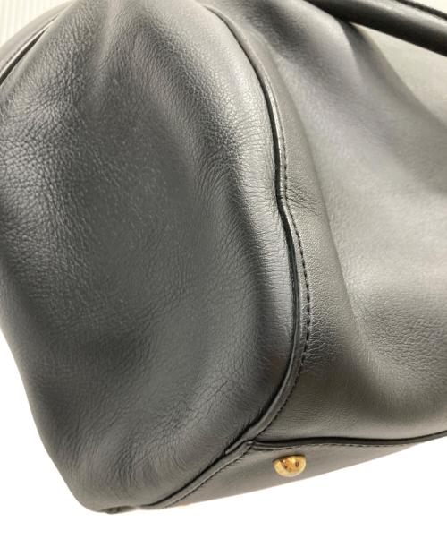 J&M DAVIDSON（ジェイ＆エム デヴィッドソン）J&M DAVIDSON (ジェイ＆エム デヴィッドソン) 2WAYレザーミニボストンバッグ ブラックの古着・服飾アイテム