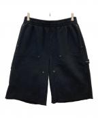 SUPREMEシュプリーム）の古着「Double Knee Painter Sweatshort」｜ブラック