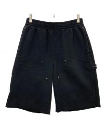 SUPREME（シュプリーム）の古着「Double Knee Painter Sweatshort」｜ブラック